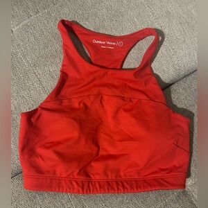 Outdoor Voices red Racerback Sports Bra